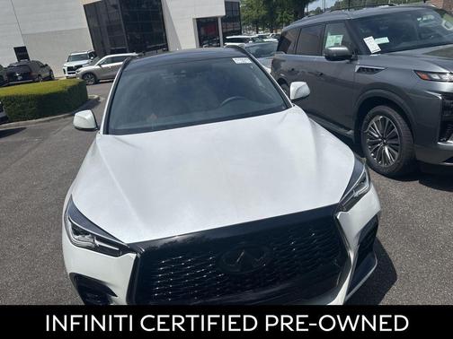 Radiant White 2025 INFINITI QX50 SPORT