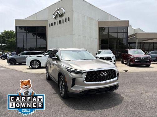 Warm Titanium 2023 INFINITI QX60 Luxe