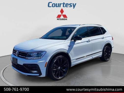 Pure White 2021 Volkswagen Tiguan 2.0T SE R-Line Black 4MOTION