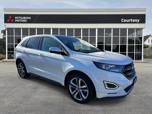 White Platinum Metallic Tri-Coat 2018 Ford Edge Sport