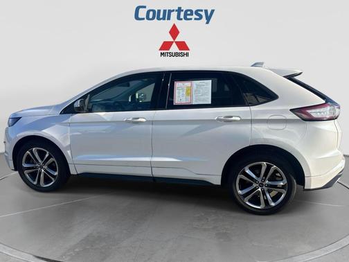 White Platinum Metallic Tri-Coat 2018 Ford Edge Sport