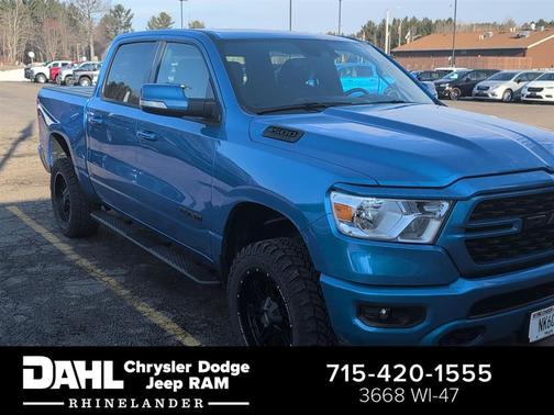 Hydro Blue Pearlcoat 2022 RAM 1500 Big Horn/Lone Star