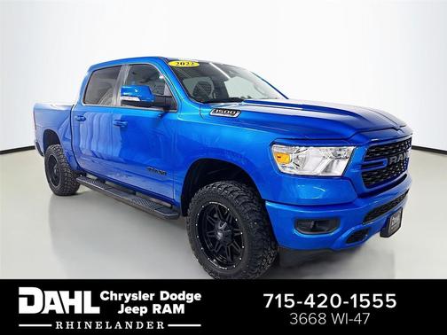 Hydro Blue Pearlcoat 2022 RAM 1500 Big Horn/Lone Star