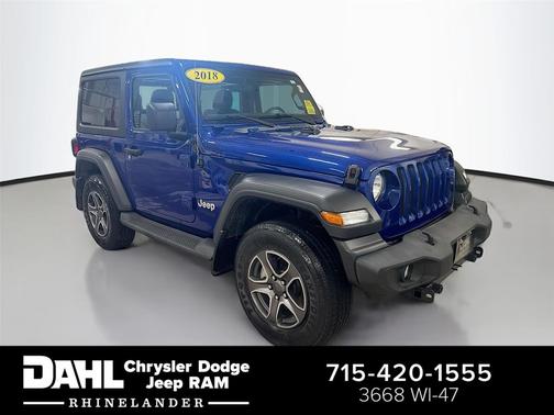 Ocean Blue Metallic Clearcoat 2018 Jeep Wrangler Sport S