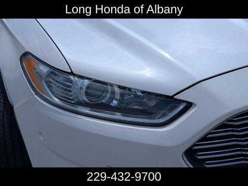 White 2013 Ford Fusion Hybrid Titanium