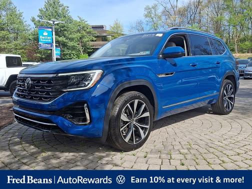 Mountain  Lake Blue 2025 Volkswagen Atlas 2.0T SEL Premium R-Line
