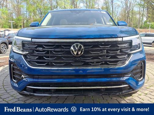 Mountain Lake Blue 2025 Volkswagen Atlas 2.0T SEL Premium R-Line