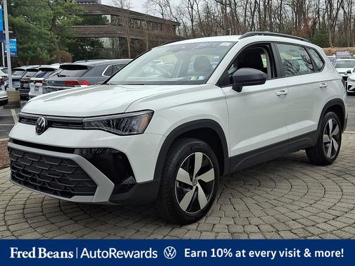 Pure White 2025 Volkswagen Taos 1.5T S