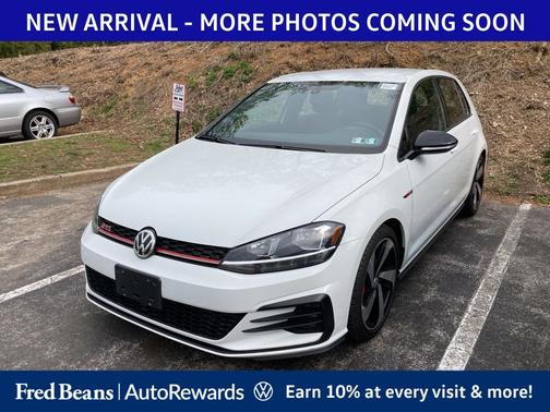 Pure White 2021 Volkswagen Golf GTI 2.0T S