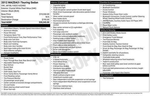 2012 Mazda Mazda3 i Touring