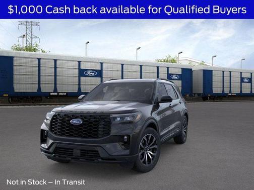 Agate Black Metallic 2026 Ford Explorer ST-Line