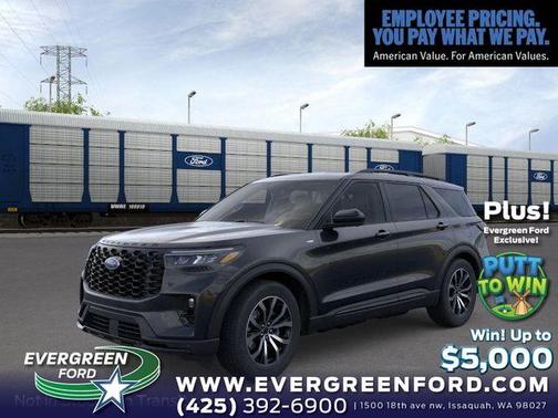 Agate Black Metallic 2026 Ford Explorer ST-Line