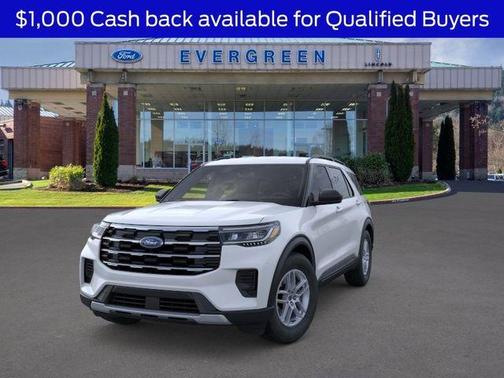 Space White Metallic 2026 Ford Explorer Active