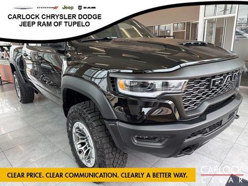 Diamond Black Crystal Pearlcoat 2026 RAM 1500 RHO Crew Cab 4x4 5'7' Box