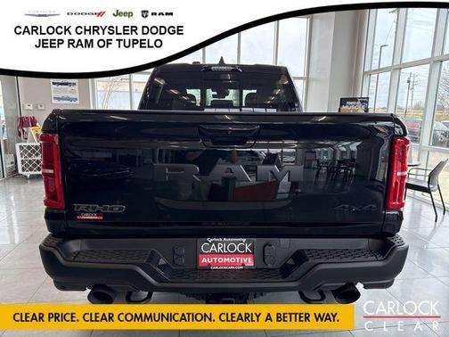 Diamond Black Crystal Pearlcoat 2026 RAM 1500 RHO Crew Cab 4x4 5'7' Box