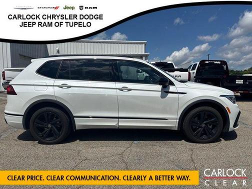 Opal White Pearl 2024 Volkswagen Tiguan 2.0T SE R-Line Black