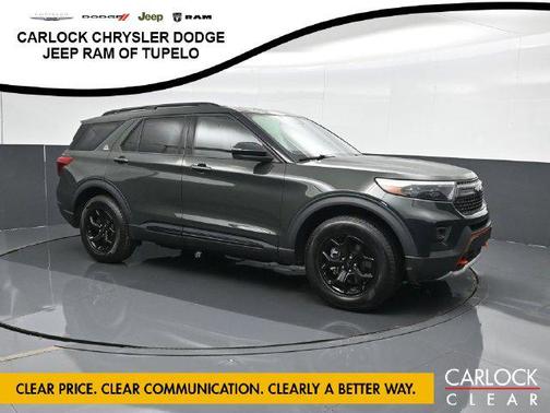Forged Green Metallic 2023 Ford Explorer Timberline