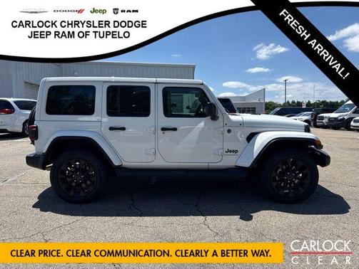 Bright White Clearcoat 2025 Jeep Wrangler 4xe Sahara