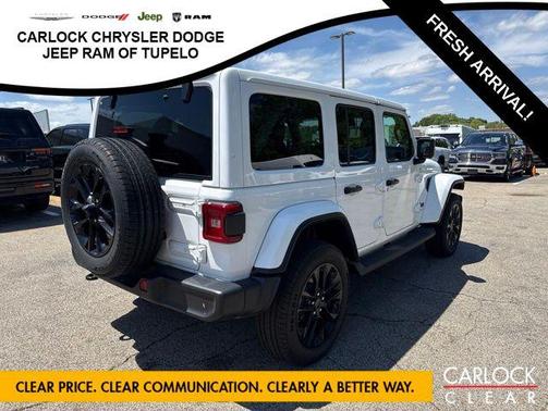 Bright White Clearcoat 2025 Jeep Wrangler 4xe Sahara