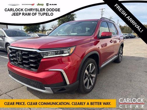 Radiant Red Metallic II 2025 Honda Pilot Touring 2WD