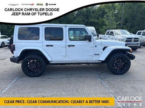 Bright White Clearcoat 2025 Jeep Wrangler 4xe Sahara