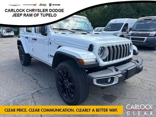 Bright White Clearcoat 2025 Jeep Wrangler 4xe Sahara