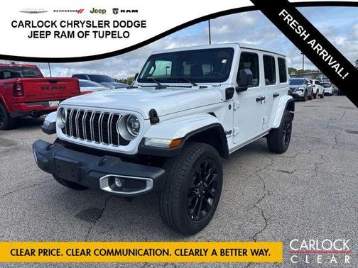 Bright White Clearcoat 2025 Jeep Wrangler 4xe Sahara