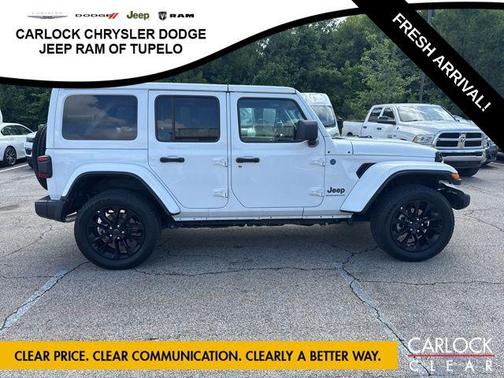 Bright White Clearcoat 2025 Jeep Wrangler 4xe Sahara
