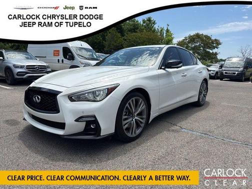 Pure White 2023 INFINITI Q50 3.0t SENSORY