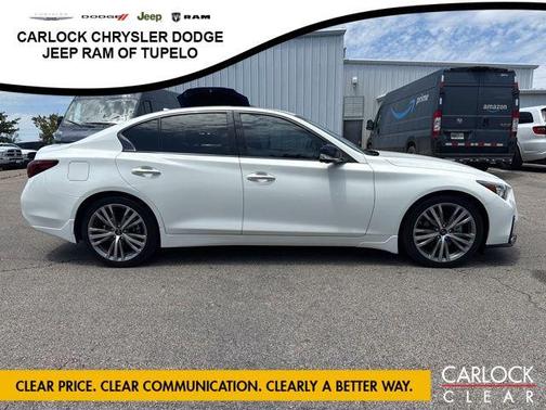 Pure White 2023 INFINITI Q50 3.0t SENSORY