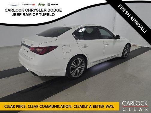 Pure White 2023 INFINITI Q50 3.0t SENSORY