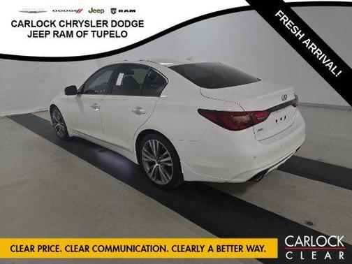 Pure White 2023 INFINITI Q50 3.0t SENSORY