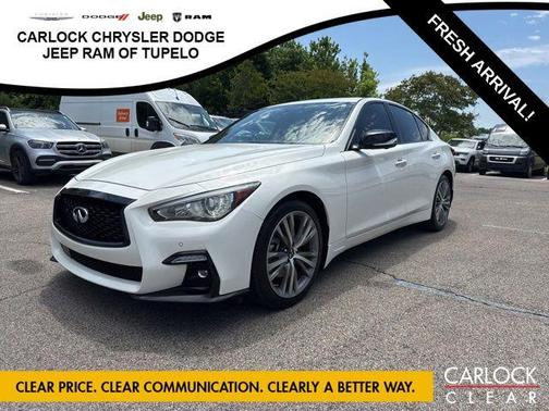 Pure White 2023 INFINITI Q50 3.0t SENSORY