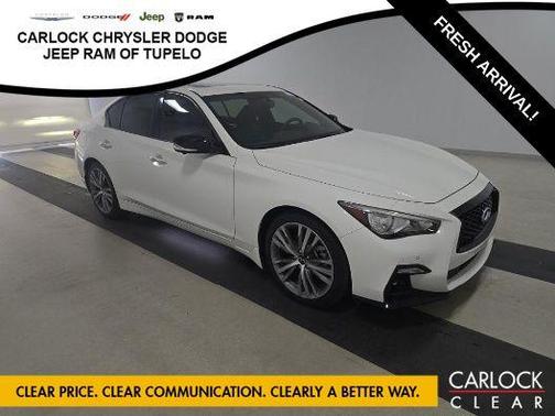 Pure White 2023 INFINITI Q50 3.0t SENSORY