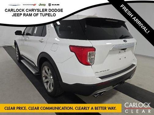 STAR WHITE MET TRI-COAT 2020 Ford Explorer Platinum