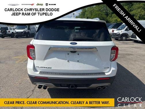 STAR WHITE MET TRI-COAT 2020 Ford Explorer Platinum