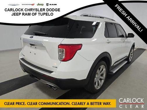 STAR WHITE MET TRI-COAT 2020 Ford Explorer Platinum
