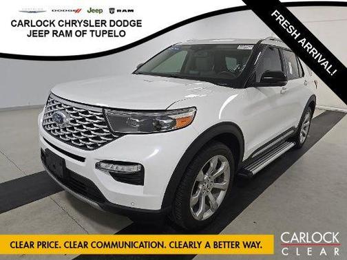STAR WHITE MET TRI-COAT 2020 Ford Explorer Platinum