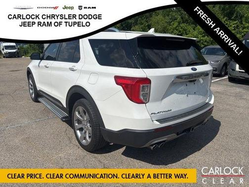 STAR WHITE MET TRI-COAT 2020 Ford Explorer Platinum