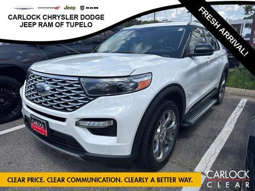 STAR WHITE MET TRI-COAT 2020 Ford Explorer Platinum