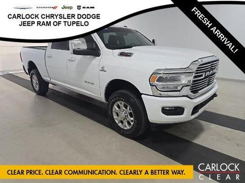 Bright White Clearcoat 2023 RAM 2500 Laramie Crew Cab 4x4 6'4' Box