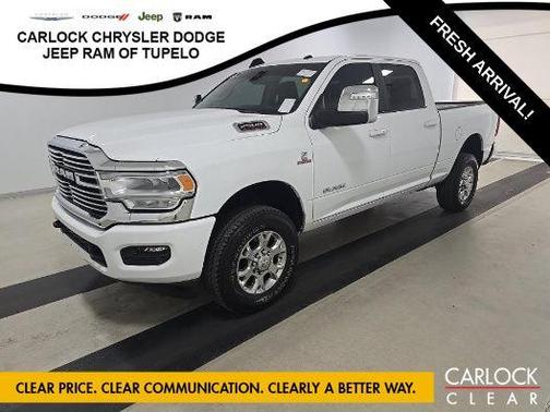 Bright White Clearcoat 2023 RAM 2500 Laramie Crew Cab 4x4 6'4' Box
