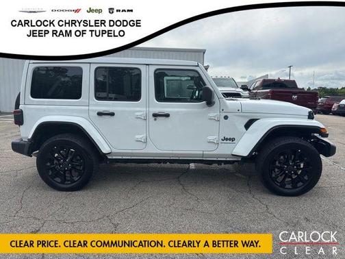Bright White Clearcoat 2025 Jeep Wrangler 4xe Sahara
