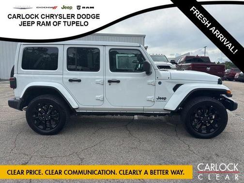 Bright White Clearcoat 2025 Jeep Wrangler 4xe Sahara