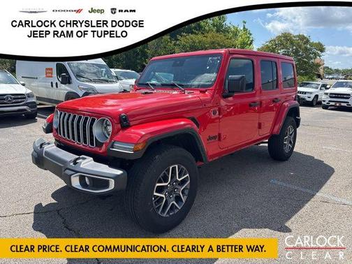 Firecracker Red Clearcoat 2025 Jeep Wrangler 4-Door Sahara 4x4