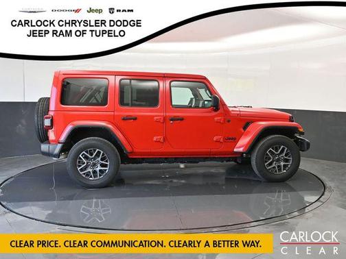Firecracker Red Clearcoat 2025 Jeep Wrangler 4-Door Sahara 4x4