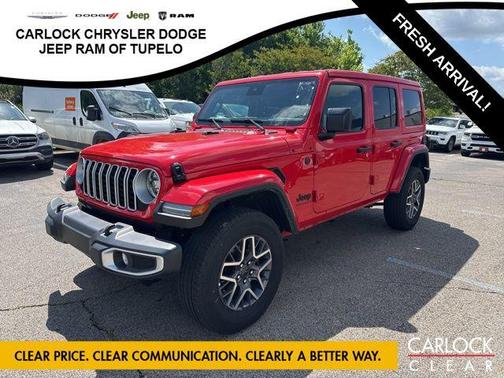 Firecracker Red Clearcoat 2025 Jeep Wrangler 4-Door Sahara 4x4