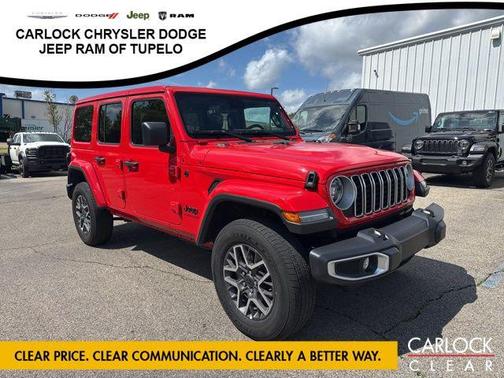 Firecracker Red Clearcoat 2025 Jeep Wrangler 4-Door Sahara 4x4