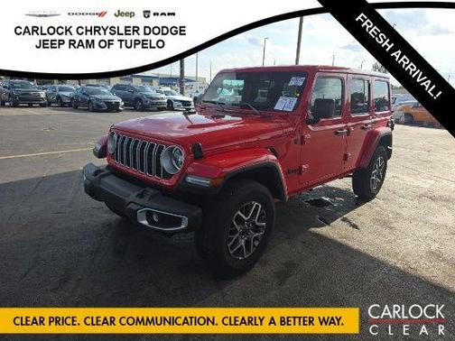Firecracker Red Clearcoat 2025 Jeep Wrangler 4-Door Sahara 4x4