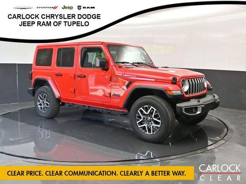Firecracker Red Clearcoat 2025 Jeep Wrangler 4-Door Sahara 4x4